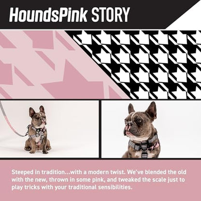 Wolfgang Heavy Duty Adjustable Dog Harness, Pull-Tested to Over 800 lbs for Walking & Training, HoundsPink Print, Extra Large