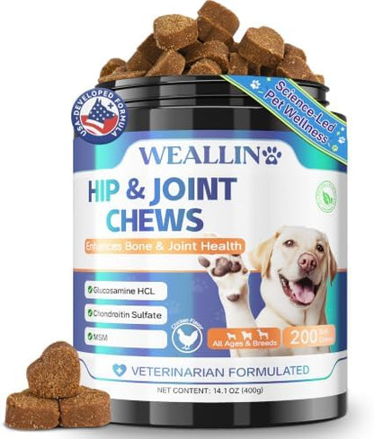 Dog Joint Supplement, Hip and Joint Supplement with Glucosamine Chondroitin