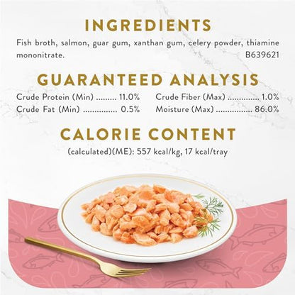 Purina Fancy Feast Appetizers Alaskan Salmon Food Topper, 10 Ct, 1.1 oz