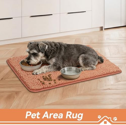 Bcoimo Super Absorbent Dog Door Mat, 30"*20" Anti Slip Mat for Muddy Paws