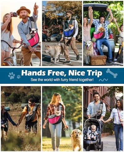 Pawaboo Pet Sling Carrier for Small Dogs Cats