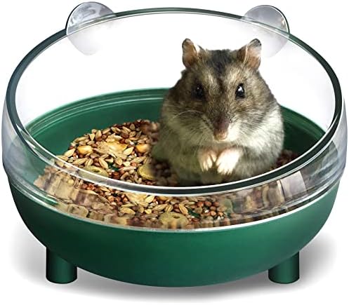 Hamster Bathtub,Hamster Sand Bath,Hamsters Bathroom,Sand Bath Container,Toilet for Dwarf Hamsters,Gerbils,Mice and Small Animals (Pink)