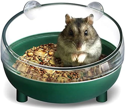 Hamster Bathtub,Hamster Sand Bath,Hamsters Bathroom,Sand Bath Container,Toilet for Dwarf Hamsters,Gerbils,Mice and Small Animals (Pink)