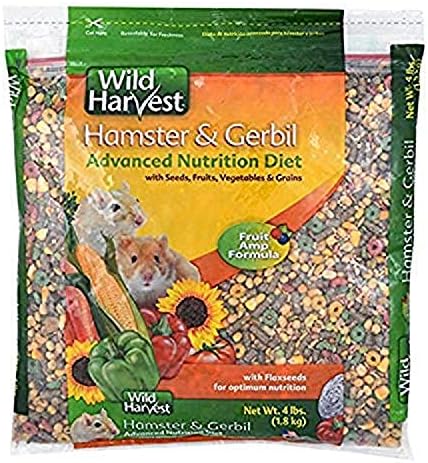 Wild Harvest Hamster And Gerbil Advanced Nutrition Diet, 4-Pound, Multicolor, One Size (E1950W), 4 pounds