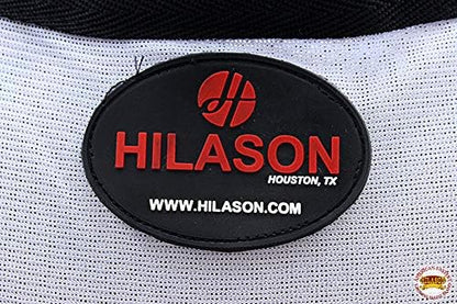 HILASON Horse Fly Sheet 69 in White with Black Piping UV