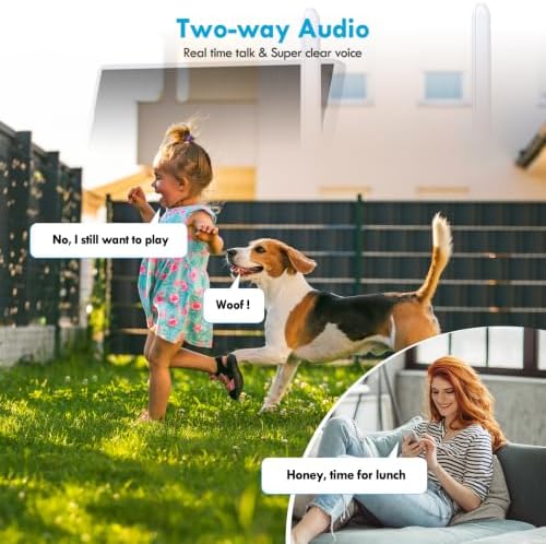Poyasilon 2-Pack Solar Security Camera Wireless Outdoor, 2K, Color Night Vision, Two-Way Talk, Dual Spotlights, Cloud/SD Storage, 2.4GHz WiFi, Light White