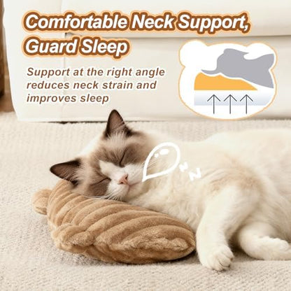 Dog Calming Pillow,Soft and Neck-Friendly,Washable Pet Neck Pillows,11"x8"