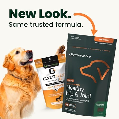 VetriScience Extra Strength Healthy Hip & Joint, Small Dog, Chicken, 60ct