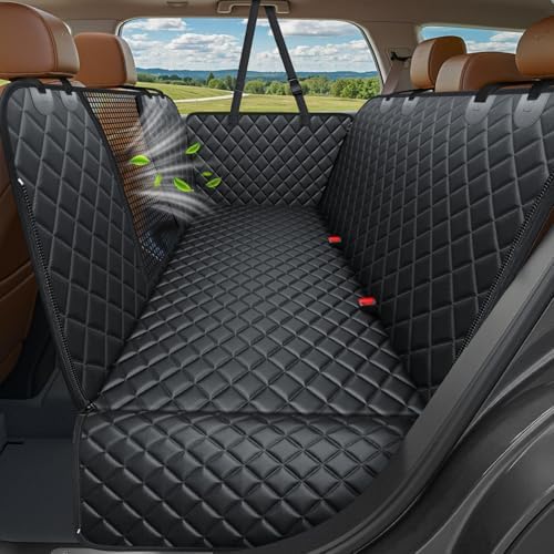 URPOWER 4 in 1 Dog Car Seat Cover for Back Seat, Waterproof Hammock