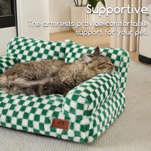 Hollypet Small Dog Large Cat Bed Puppy Couch Beds for Pets up to 25 lbs