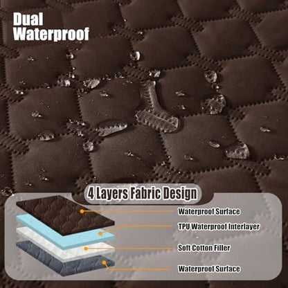 Smiry Waterproof Dog Bed Cover Blanket, Reversible Pet Blanket