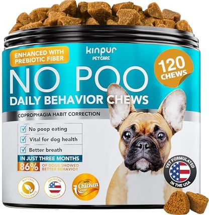 No Poo Chews for Dogs - Stool Eating Deterrent with Probiotics - Gut Health