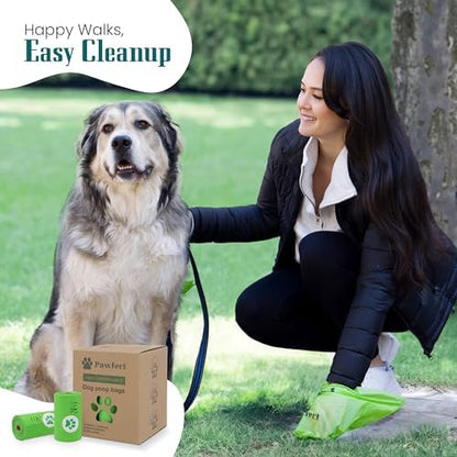 100% Home Compostable Dog Poop Bags - ASTM D6400 & EN 13432 Certified - 18 Rolls of Biodegradable Dog Poop Bags - 270 Bags