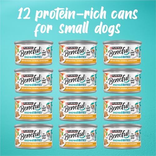Beneful Purina IncrediBites Small Breed Wet Dog Food Loaf Chicken (12) 3 oz