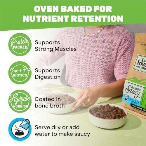 I AND LOVE AND YOU Baked and Saucy Dry Dog Food - Lamb + Sweet Potato - Prebiotic + Probiotic, Real Meat, Grain Free, No Fillers, 4lb Bag