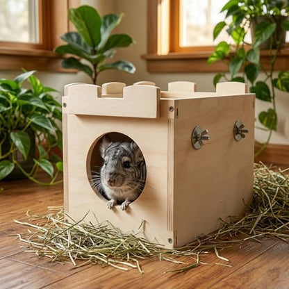 Castle Hanging Chinchilla House, Small Animal Hideout