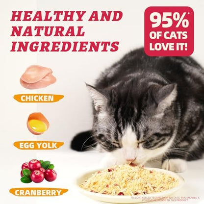 Wellix Freeze Dried Topper for Cats & Dogs, Cranberry Cat Treats, 7.05oz