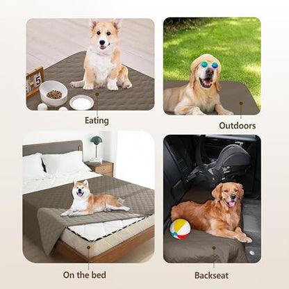 gogobunny Waterproof Loveseat Cover, Reversible Dog Cat Blanket for Couch