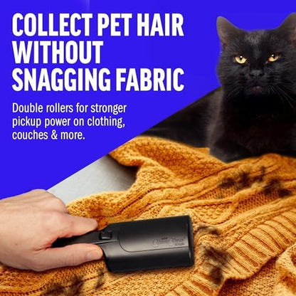 ChomChom Roller Pet Hair Remover – Reusable Lint Roller Pet Hair Removal Tool for Clothes, Couches, Cars and Travel - Cat Dog Hair Remover, Compact, No Sticky Refills Needed (Mini Roller)