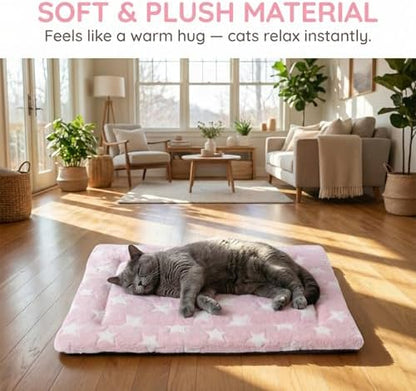 Cat & Dog Bed Mat - Reversible Dog Crate Bed Mats, Soft & Breathable Kennel Pad, Durable Crate Bed for Extra Small Dogs & Cats