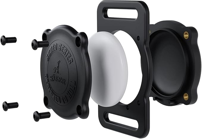 SÄKER - 2 Pack IP68 Waterproof The Safest Dog Collar Holder Compatible with Apple AirTag, Dustproof, Durable, Fits Up to 1.5" Collars | Will Not Damage Your Collar | Perfect Way to GPS Track Your Dog