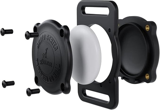 SÄKER - 2 Pack IP68 Waterproof The Safest Dog Collar Holder Compatible with Apple AirTag, Dustproof, Durable, Fits Up to 1.5" Collars | Will Not Damage Your Collar | Perfect Way to GPS Track Your Dog