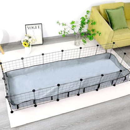 DZWLKJ Guinea Pig Cage Liner Tarp Bottom Waterproof and Washable Base Also for Rabbits, Bunny, Chinchesillas, Hedgehog, Ferrets and Other Small Animals(24x72 inches)