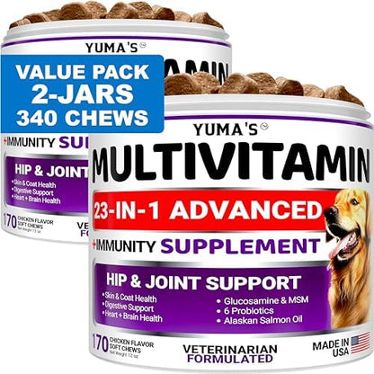 (2 Pack) Dog Multivitamin Chewable - 340 Ct - Dog Vitamins and Supplements