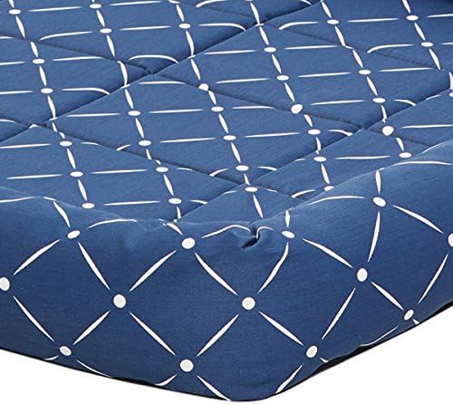 Midwest Homes for Pets 40248-BLD Quiet Time Couture Ashton Bolster Pet Bed, X-Large Dog/48, Blue