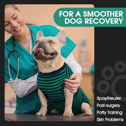 FUAMEY Dog Surgery Recovery Suit, Surgical Suit for Dogs Onesie for Surgery