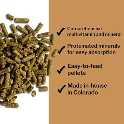 Formula 707 Daily Essentials Ration Balancer Supplement for Horses, 6 lb Bag – 48 Servings – Concentrated Complete Vitamin & Mineral Pellet