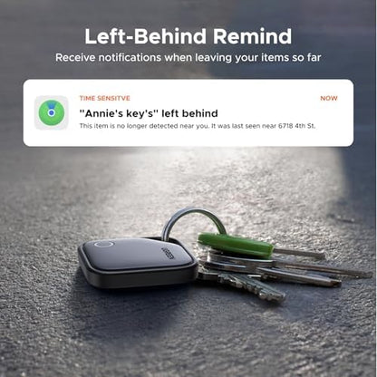 UGREEN FineTrack Air Tracker Tags (iOS Only) 2 Pack, 2-Year Replaceable Battery Bluetooth Tracker Compatible with Apple Find My, Item Finder Smart Tag for Keys, Luggage - [Apple Find My Certified]