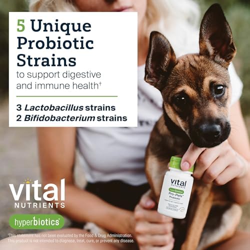 Vital Nutrients Pro-Pets Probiotic for Dogs & Cats, 60 Micro-Pearls