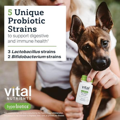 Vital Nutrients Pro-Pets Probiotic for Dogs & Cats, 60 Micro-Pearls