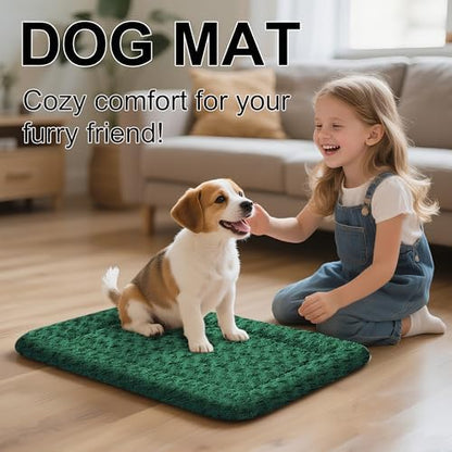 Dog Bed Mat – Soft & Comfortable Dog Kennel Pad for Crate – Durable Crate Bed & Mat for Dogs & Cats – Ideal for Crate, Kennel, and Home Use