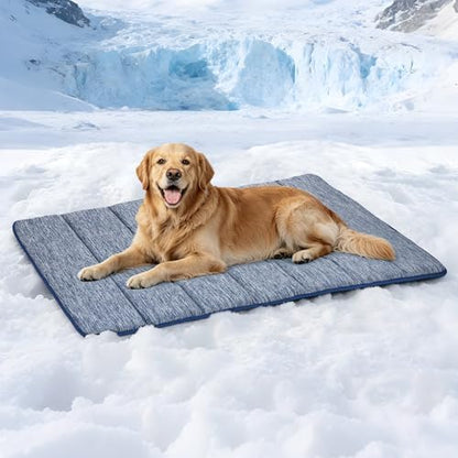 Dog Cooling Mat for Large Dogs, 41"x27" Memory Foam Pet Pad
