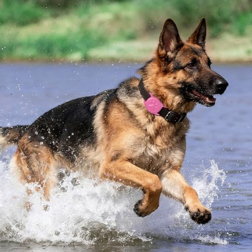 IP68 Waterproof Dog AirTag Holder for Dog Collar, Soft, Stretchy Silicone