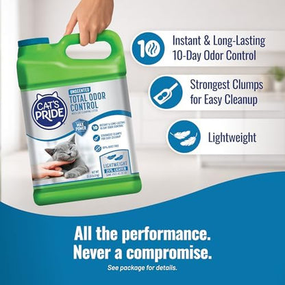 Cat's Pride Total Odor Control, Max Power, Clumping Litter Unscented 15lb