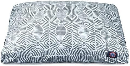 Majestic Pet Rectangular Dog Bed, Medium, 36x29x4 in, Washable, Gray