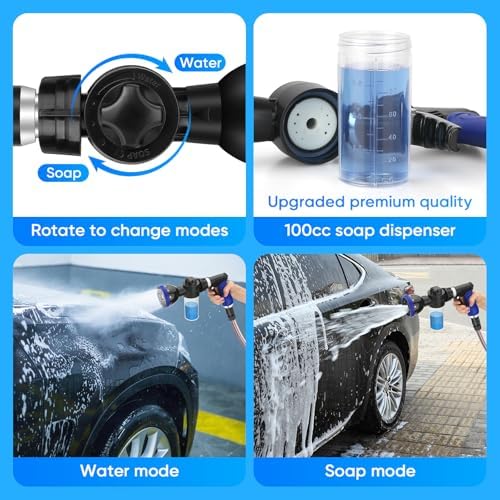 Dog Shower Attachment Water Hose Nozzle Sprayer Set