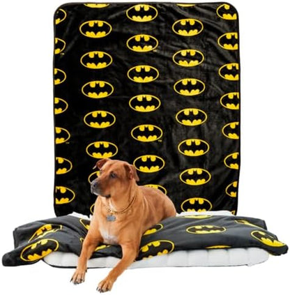 Batman DC Comics Waterproof Dog Bed Cover, XL 60x80 Pet Blanket for Furniture Bed Couch Sofa, (Officially Licensed) by Franco