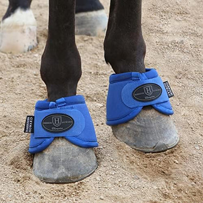 Harrison Howard Horse Bell Boots Overreach Bell Boots No-Turn Bell Boots for Horse-Durable Protective Hoof Boot