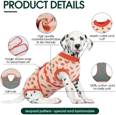 Kuoser Recovery Suit for Dogs After Surgery, Female Dog Onesie for Surgery
