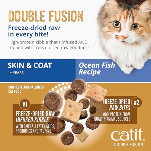 Catit Recipes Double Fusion Skin & Coat Cat Food - 10 lb
