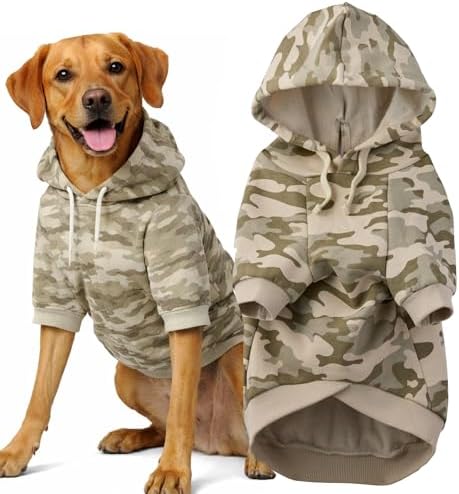 Pet Passion Rocky II Dog Hoodie, Sage Camo, X-Large