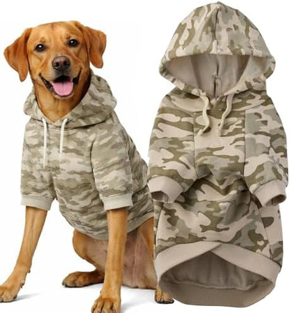 Pet Passion Rocky II Dog Hoodie, Sage Camo, Medium