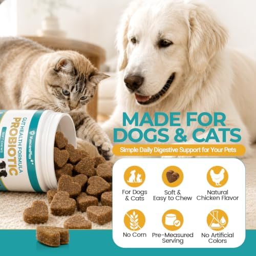 Probiotics for Dogs & Cats, 3 Billion CFU, 120 Soft Chews