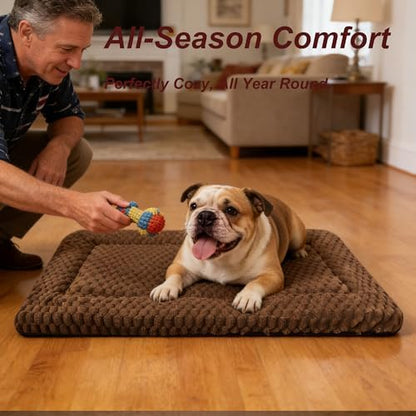 Dog Bed Mat - Reversible Dog Crate Bed Mats, Soft & Breathable Kennel Pad, Durable Crate Bed for Small Medium Large Dogs & Cats