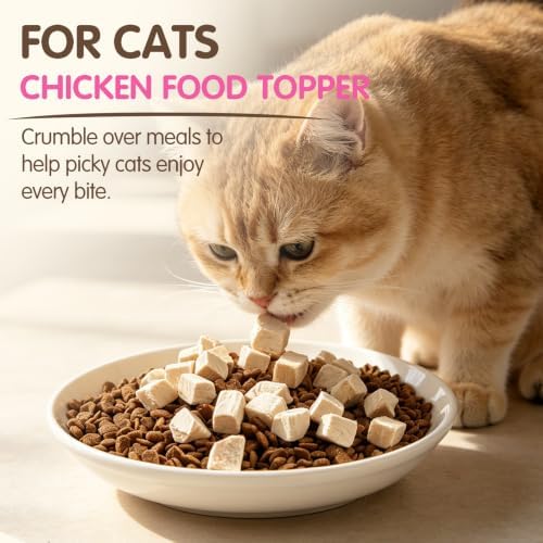 Freeze Dried Chicken Breast Treats for Dogs & Cats, 6 oz