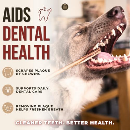 Bully Bunches Premium (6" Standard - 108 Pack) Odour-Free Bully Sticks for Small to Medium Dogs & Puppies - Long Lasting Chews for Oral Care - All Natural, Single Ingredient Beef Dog Treat, No Rawhide